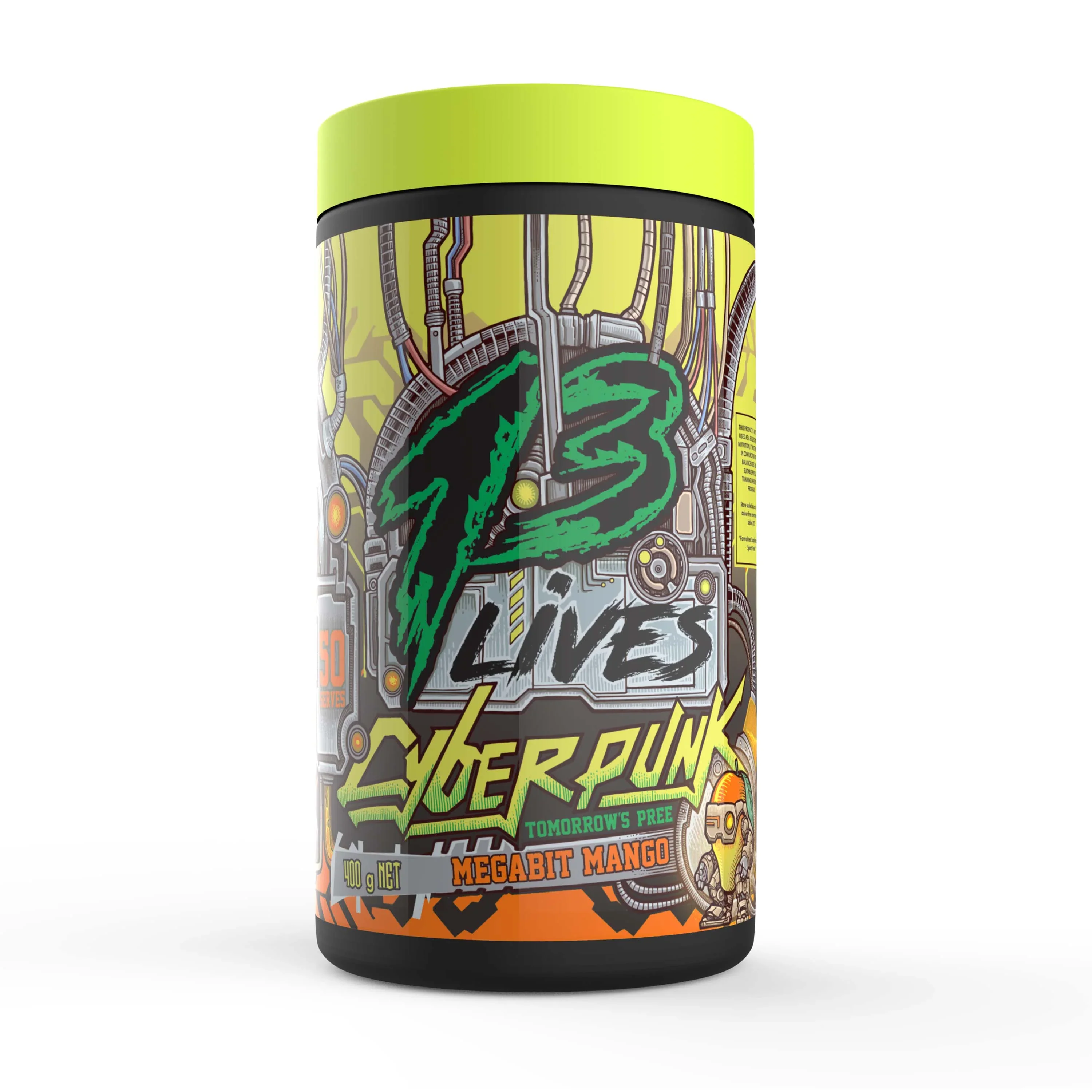 13 Lives Cyber Punk 400g, Pump Energy & Focus {Elevate Your Training With A Preworkout} - Image 3