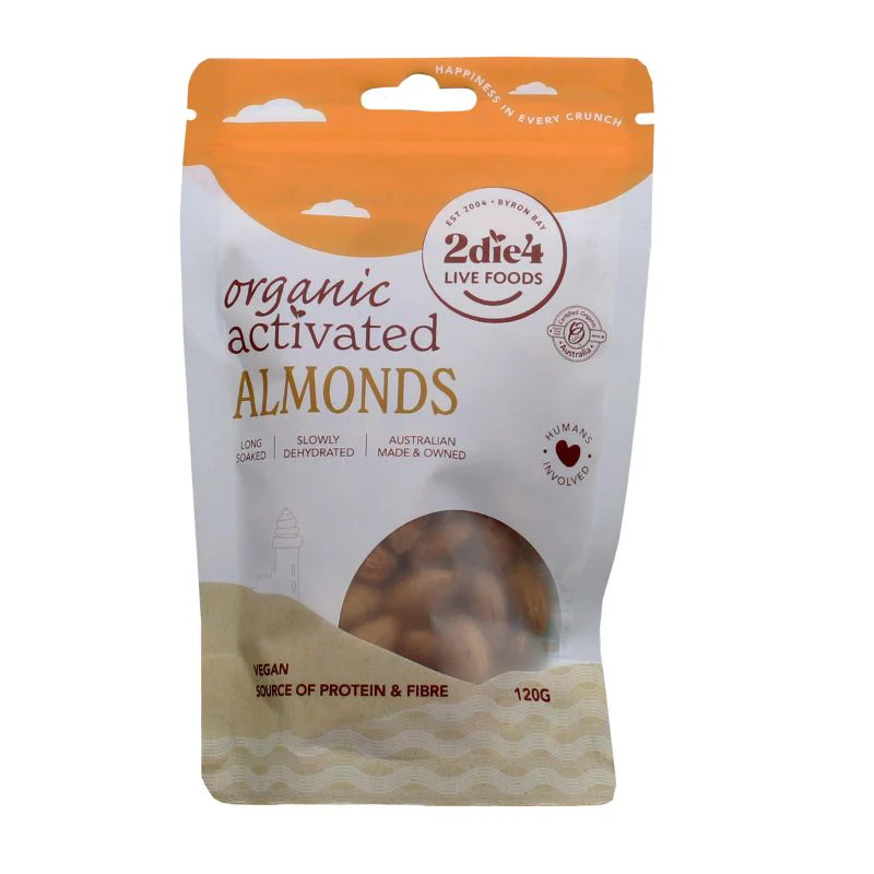 2Die4 Live Foods Activated & Organic Almonds 120g, 300g Or 600g - Image 3