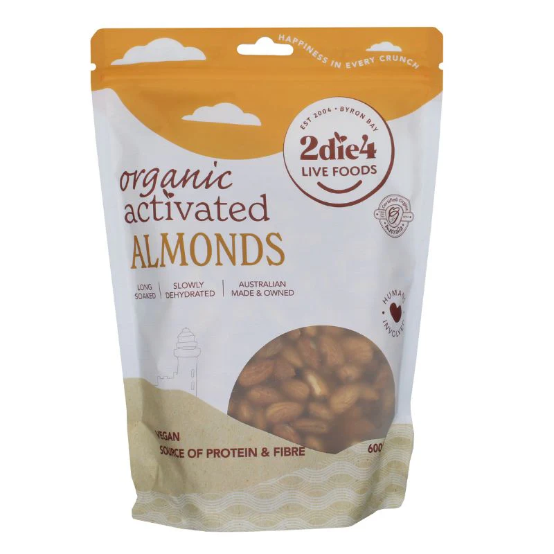 2Die4 Live Foods Activated & Organic Almonds 120g, 300g Or 600g - Image 4