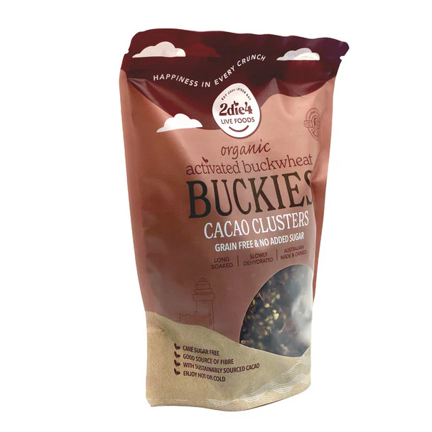 2Die4 Live Foods Activated & Certified Organic Buckies Cacao Clusters 400g, Ready To Eat! - Image 3