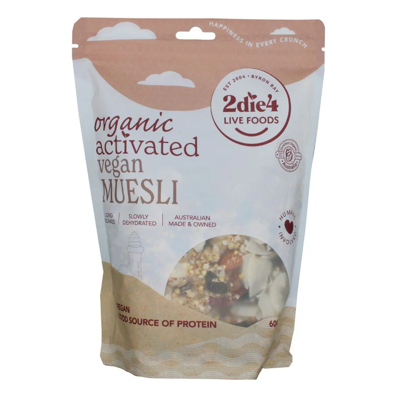 2Die4 Live Foods Activated & Organic Muesli 300g, 600g Or 1kg, Vegan - Image 3