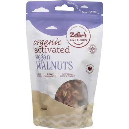 2Die4 Live Foods Activated & Organic Walnuts 100g Or 275g, Vegan & Slowly Dehydrated - Image 3