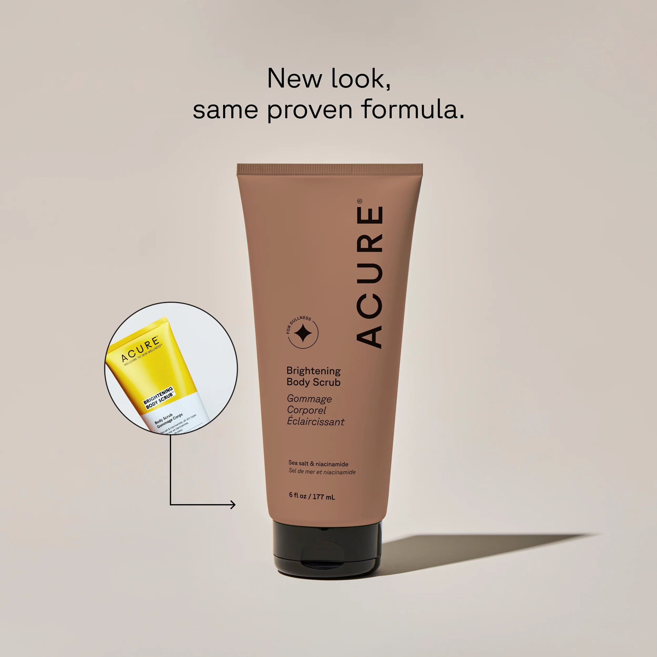Acure Brightening Body Scrub 177ml, To Gently Exfoliate & Brighten Skin - Image 4