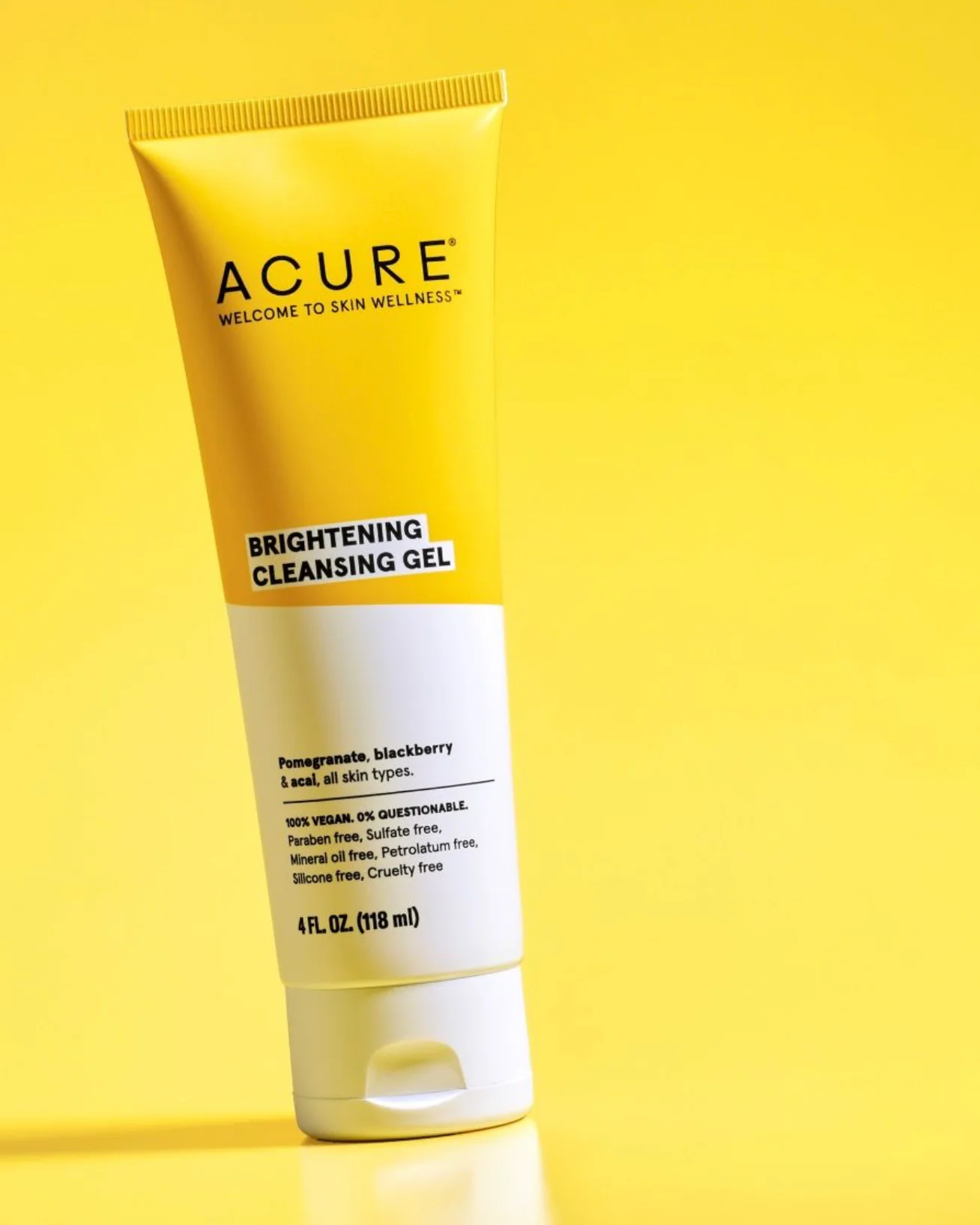 Acure Brightening Cleansing Gel 118ml, With Pomegranate, Blackberry & Acai For All Skin Types - Image 3