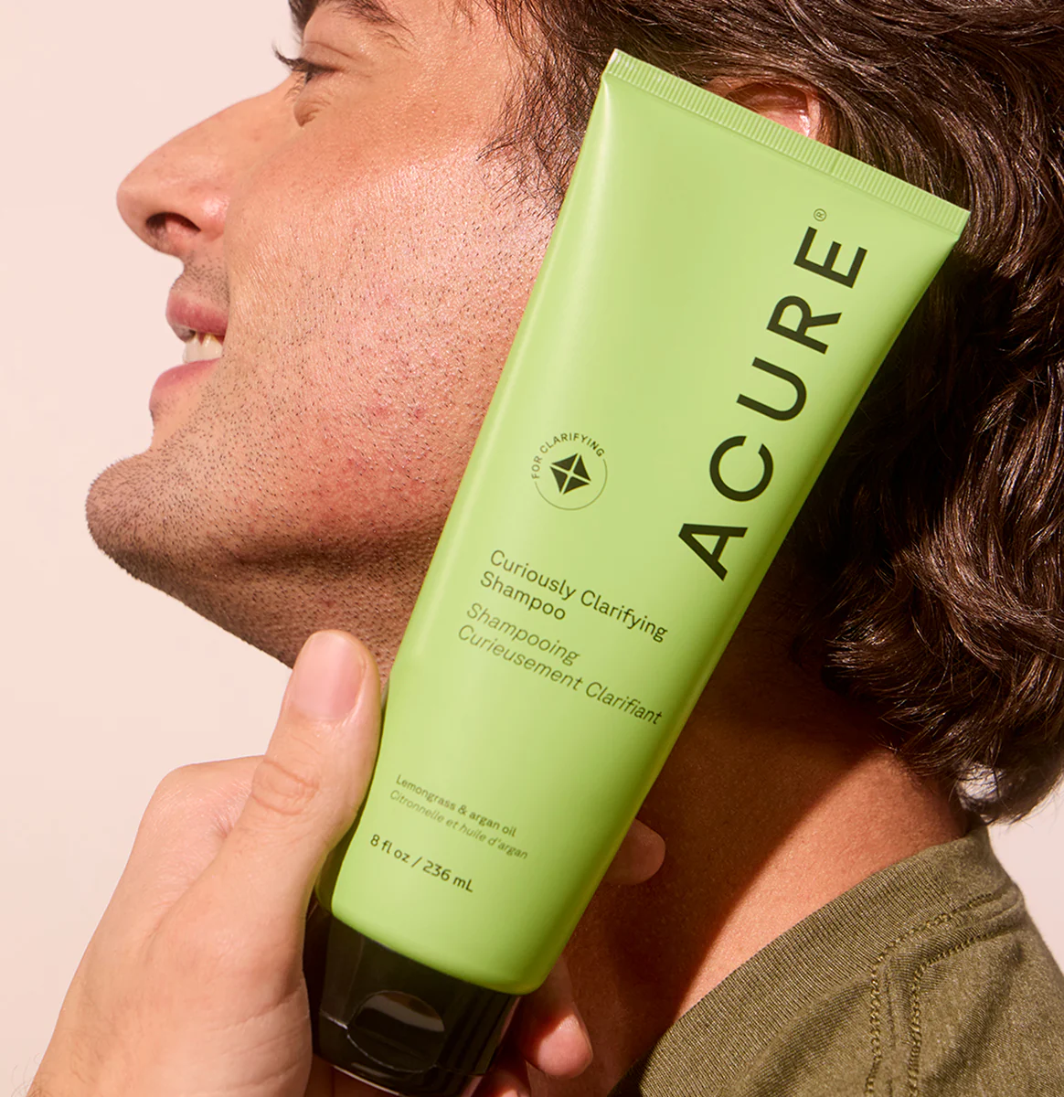 Acure Curiously Clarifying Shampoo 236mL, With Lemongrass & Argan Oil - Image 2