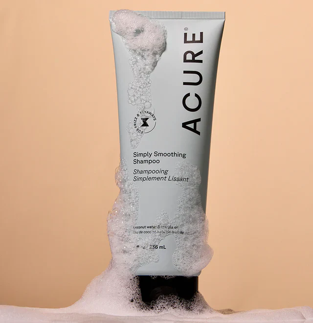 Acure Simply Smoothing Shampoo Coconut 236ml, For Frizz Control & Shine - Image 3