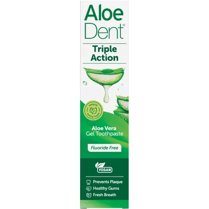 Aloe Dent Toothpaste Triple Action 100mL, An Aloe Vera Gel Toothpaste That Is Fluoride Free - Image 4