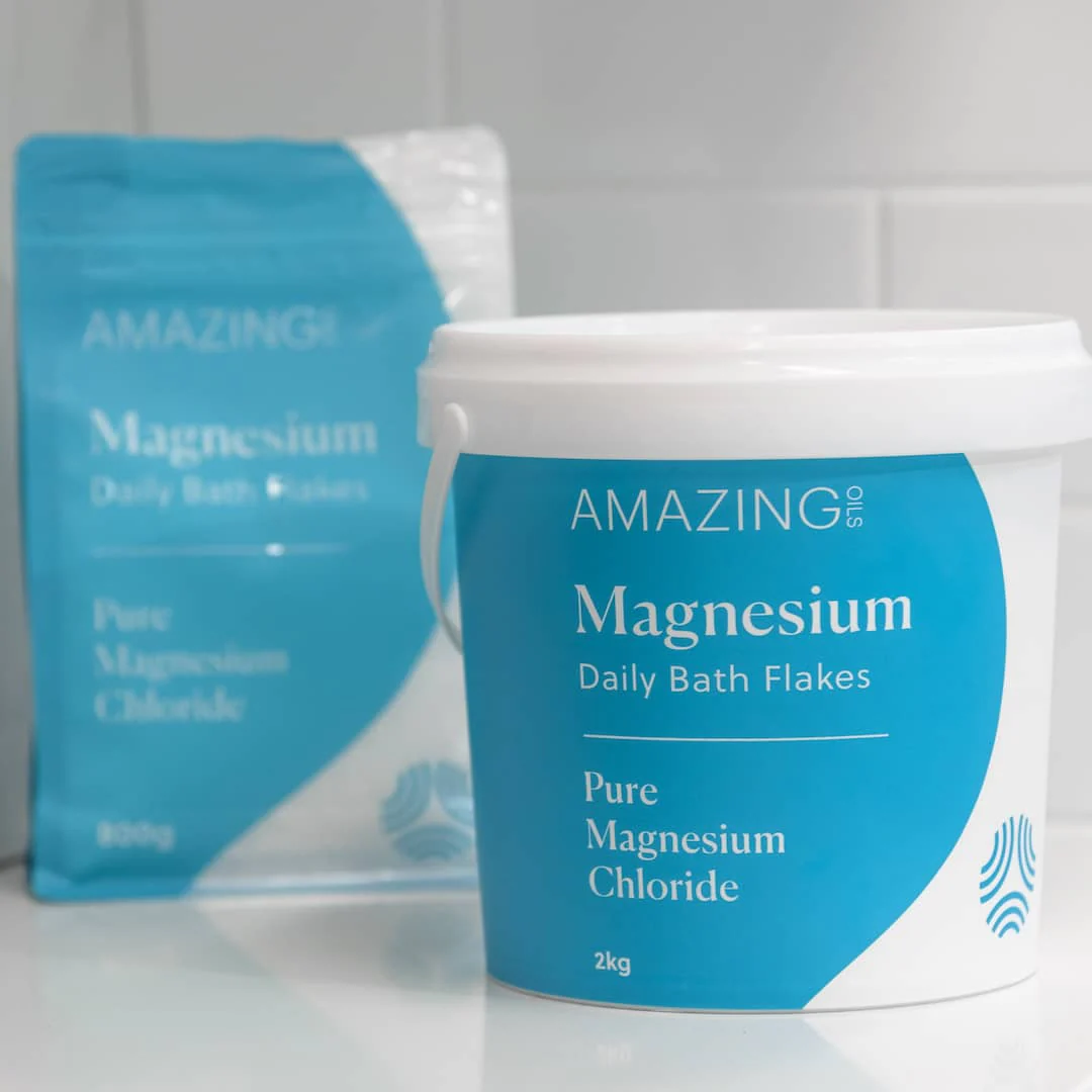 Amazing Oils Pure Magnesium Daily Bath Flakes 800g Or 2kg; De-Stress & Relax - Image 3