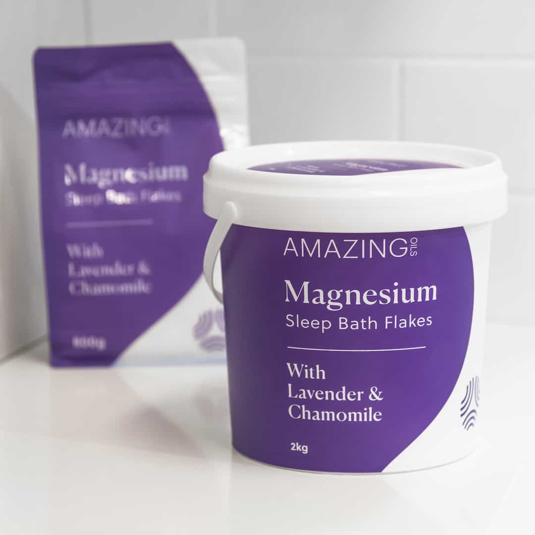 Amazing Oils Magnesium Sleep Bath Flakes 800g Or 2kg, With Lavender & Chamomile - Image 4