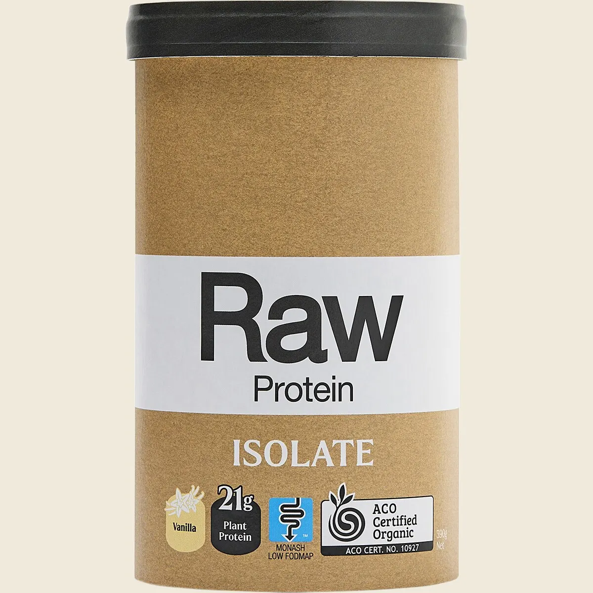 Amazonia Raw Certified Organic Protein Isolate Vanilla 390g, 500g Or 1Kg,