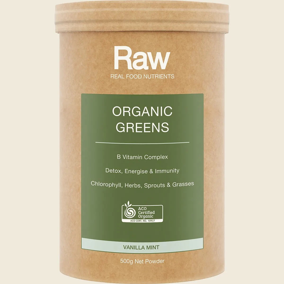 Amazonia Raw Organic Greens Vanilla Mint, Choose Your Size! - Image 3