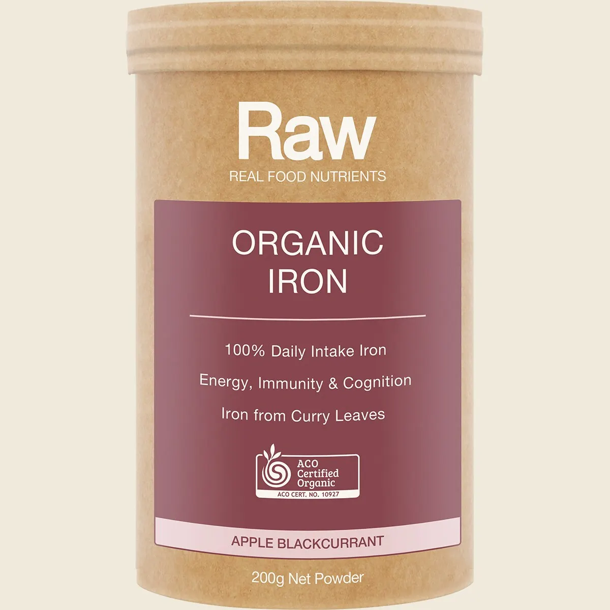 Amazonia Raw Organic Iron Apple Blackcurrant, Choose Your Size! - Image 2