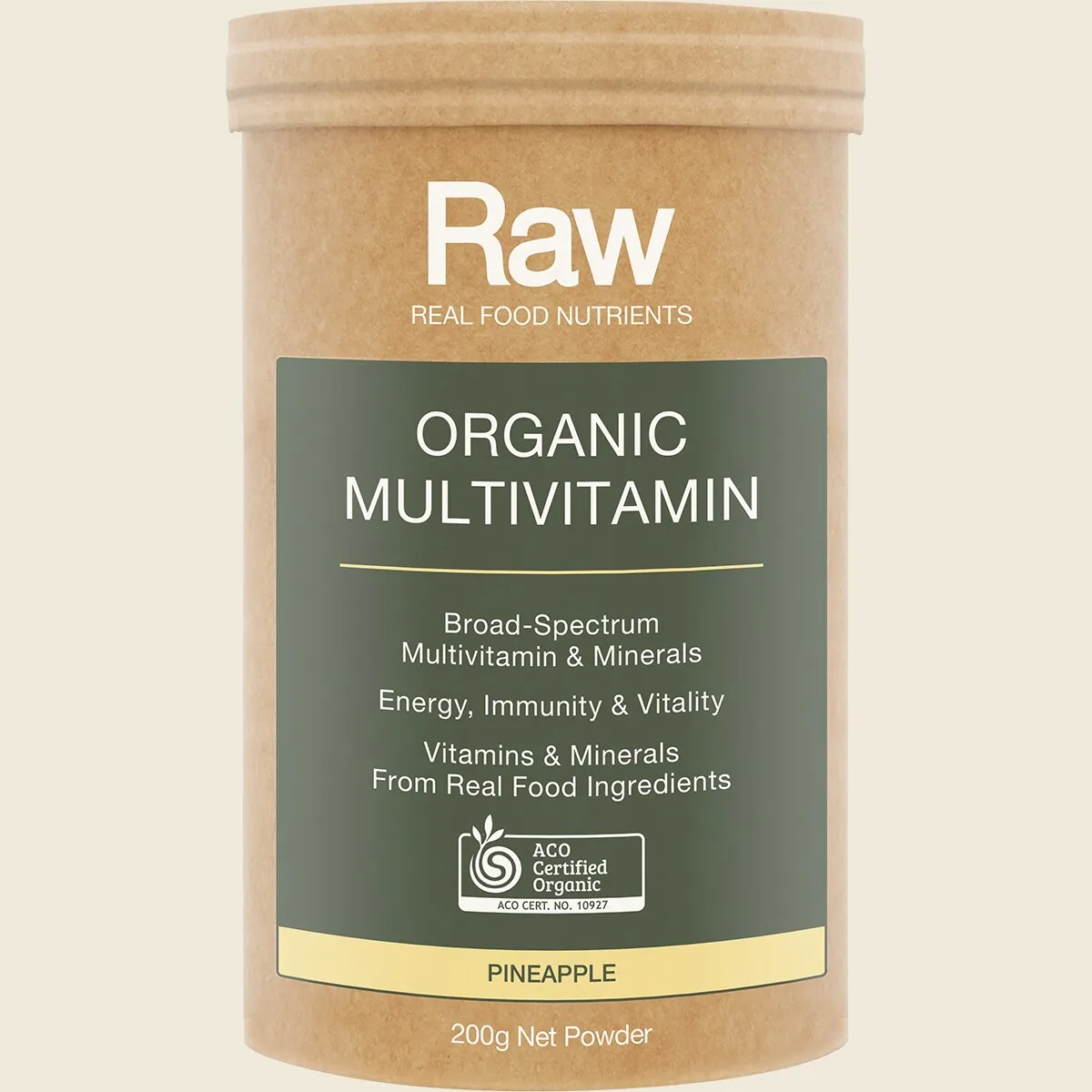 Amazonia Raw Organic Multivitamin Pineapple, Choose Your Size! - Image 2