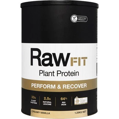 Amazonia RawFIT Plant Protein Perform & Recover 500g Or 1.25Kg, Creamy Vanilla Flavour - Image 3