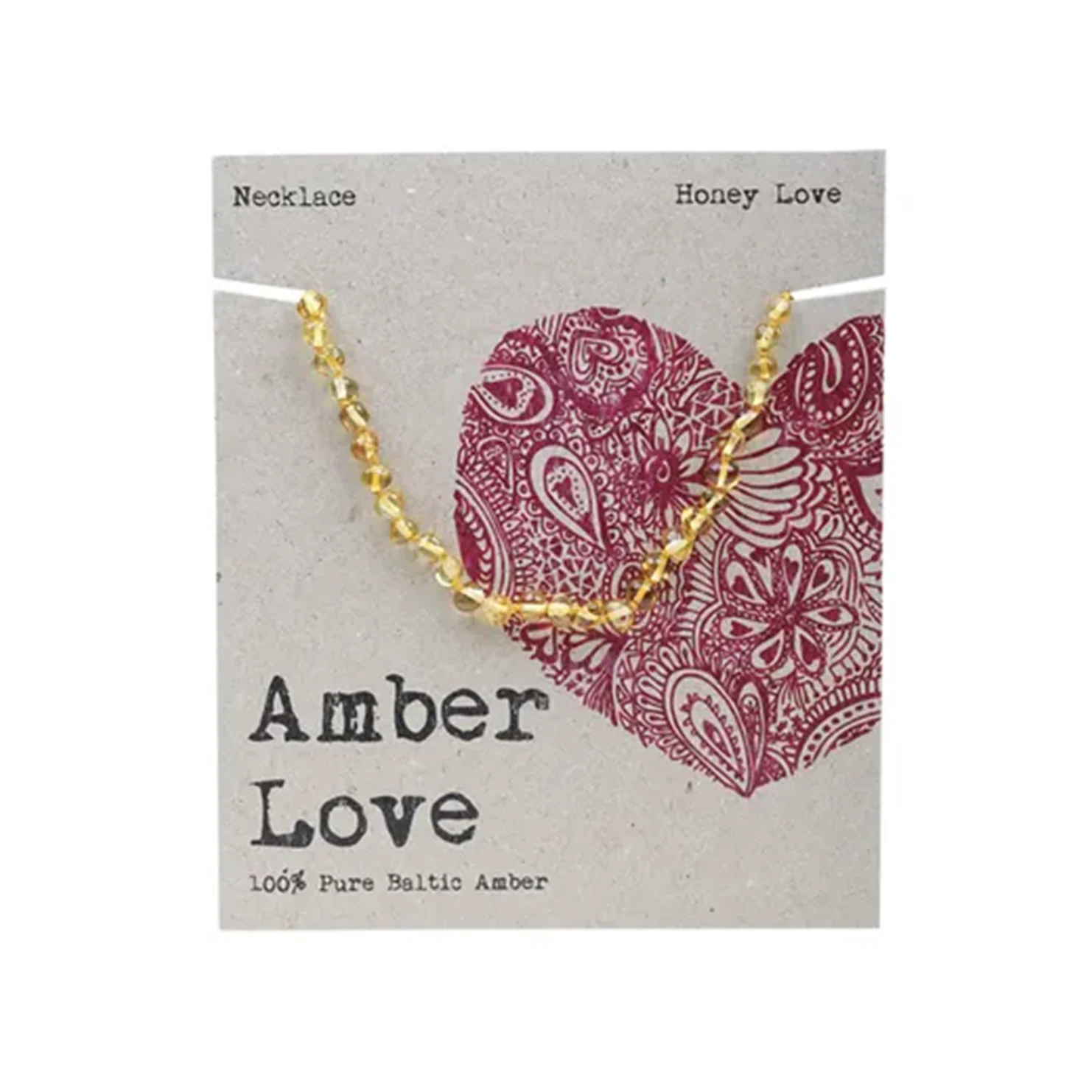 Amber Love 100% Baltic Amber, Children's Necklace 33cm, Please Choose Your Design - Image 2