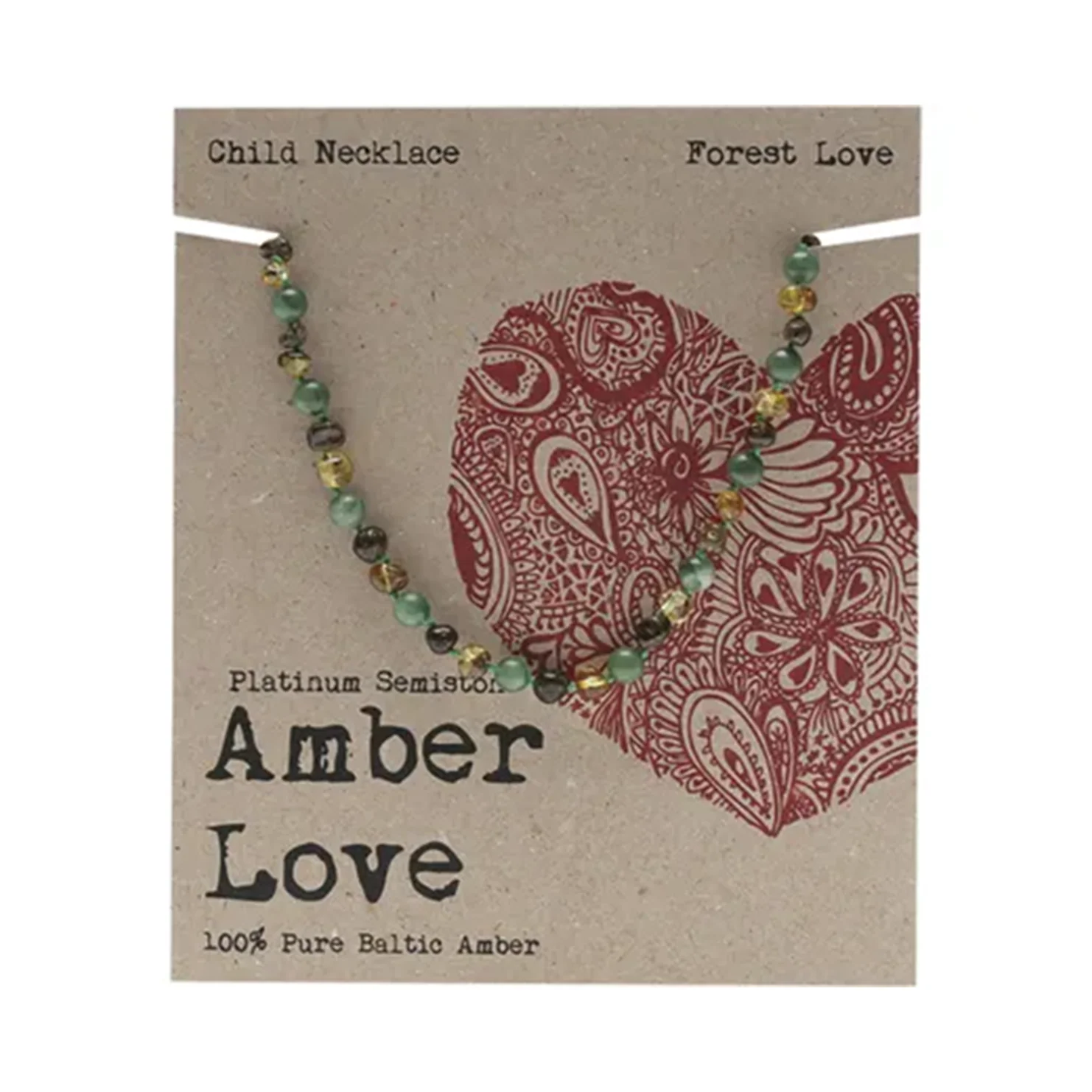 Amber Love 100% Baltic Amber, Children's Necklace 33cm, Please Choose Your Design - Image 7