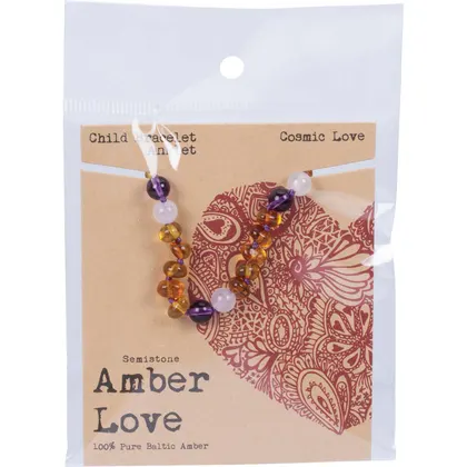 Amber Love 100% Baltic Amber, Children's Bracelet/Anklet 14cm, Please Choose Your Design - Image 10