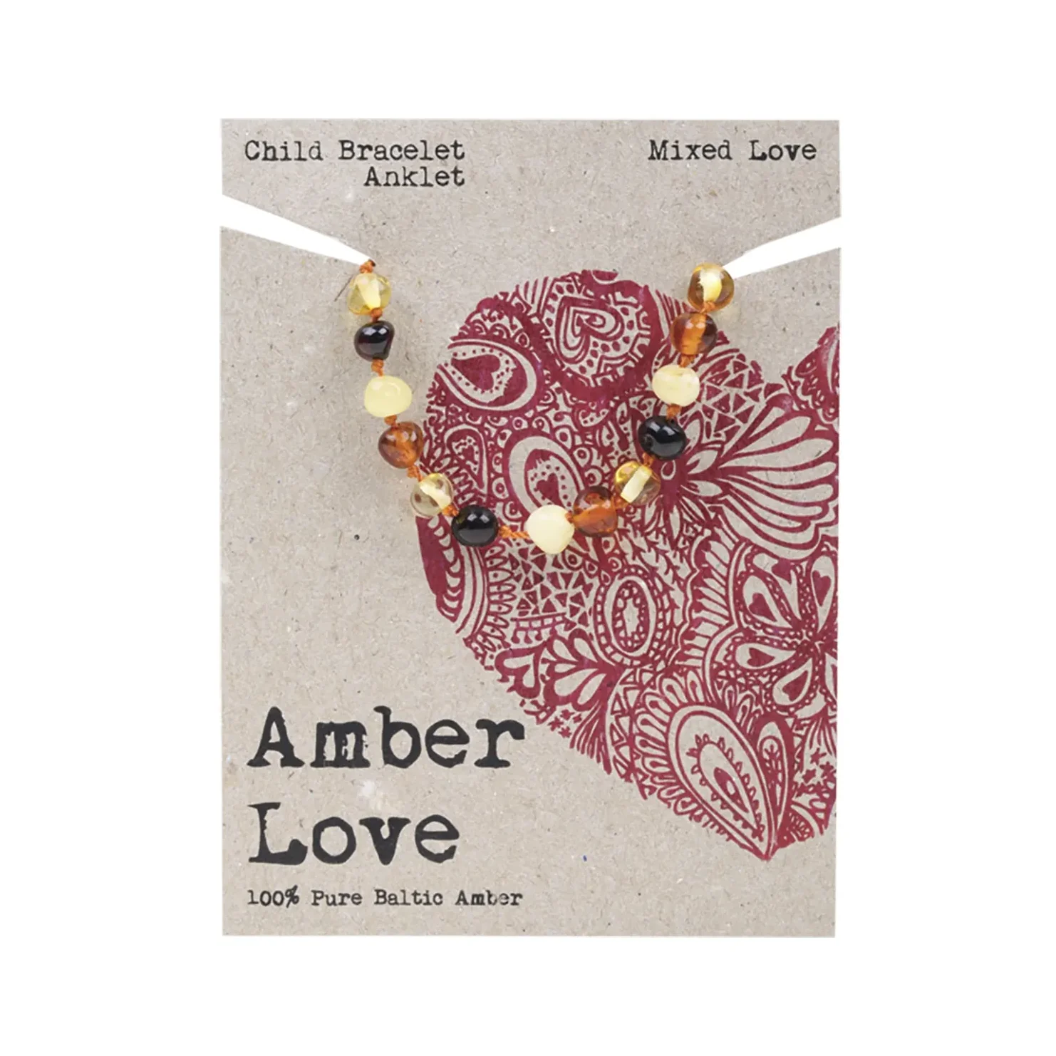 Amber Love 100% Baltic Amber, Children's Bracelet/Anklet 14cm, Please Choose Your Design - Image 3