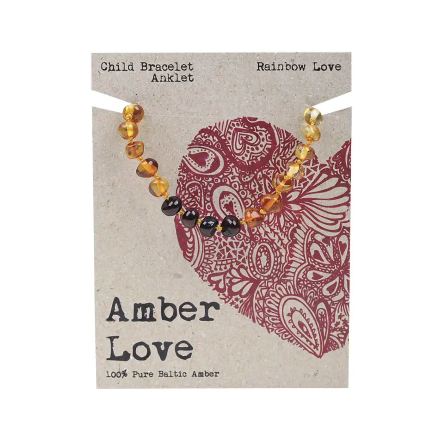 Amber Love 100% Baltic Amber, Children's Bracelet/Anklet 14cm, Please Choose Your Design - Image 5
