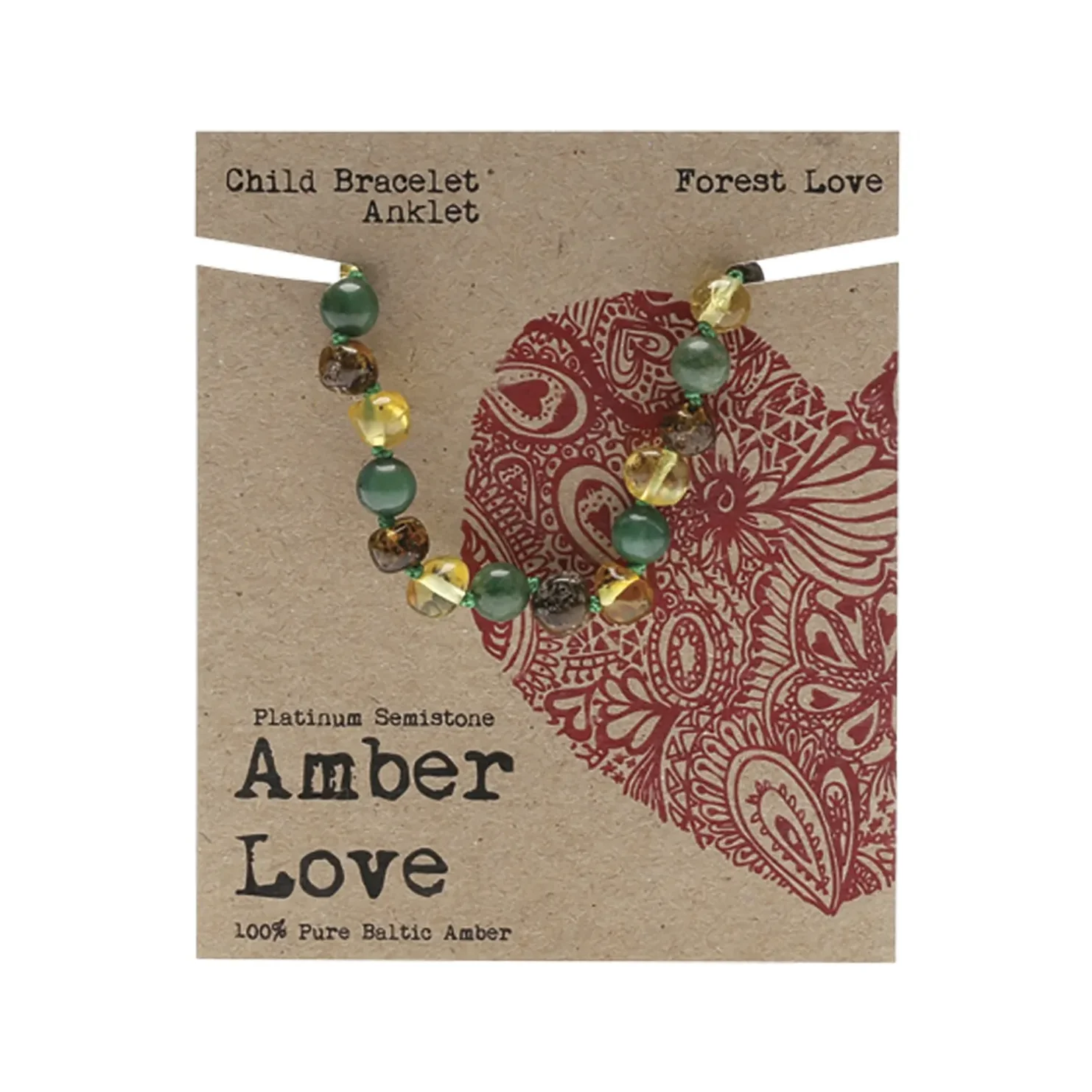 Amber Love 100% Baltic Amber, Children's Bracelet/Anklet 14cm, Please Choose Your Design - Image 7