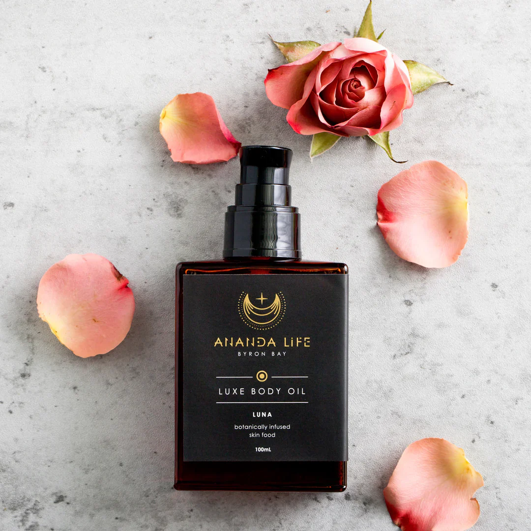 Ananda Life Luxe Body Oil 100mL, Luna Botanical Skinfood