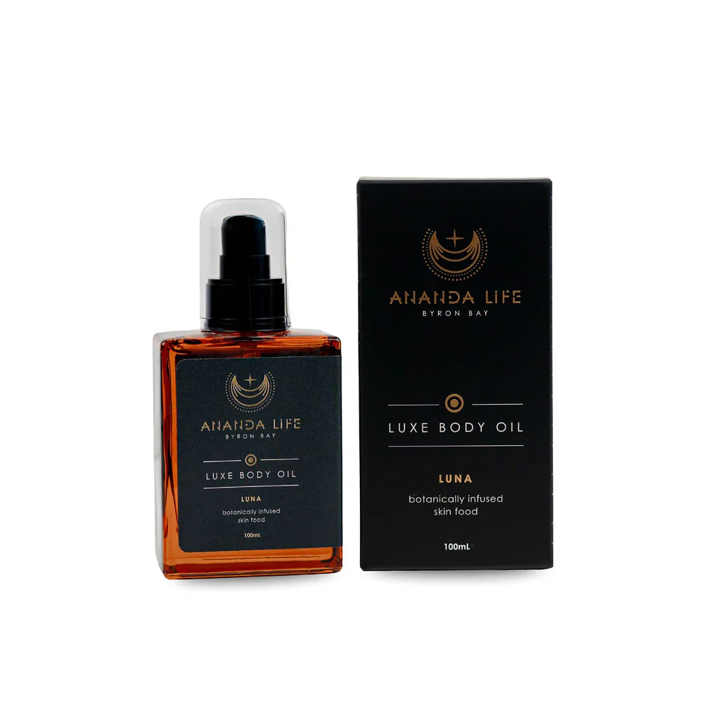 Ananda Life Luxe Body Oil 100mL, Luna Botanical Skinfood - Image 5