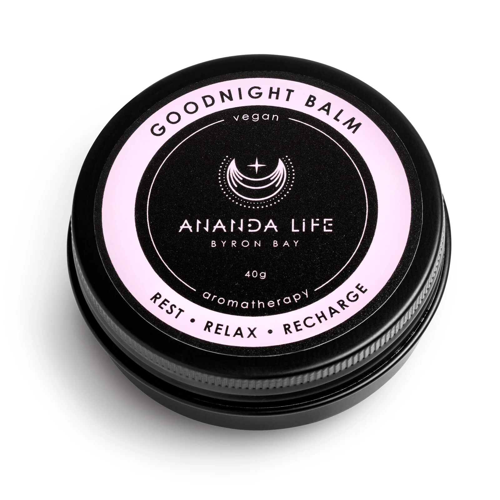 Ananda Life Vegan Aromatherapy Goodnight Balm 40g, Rest & Relaxation - Image 2