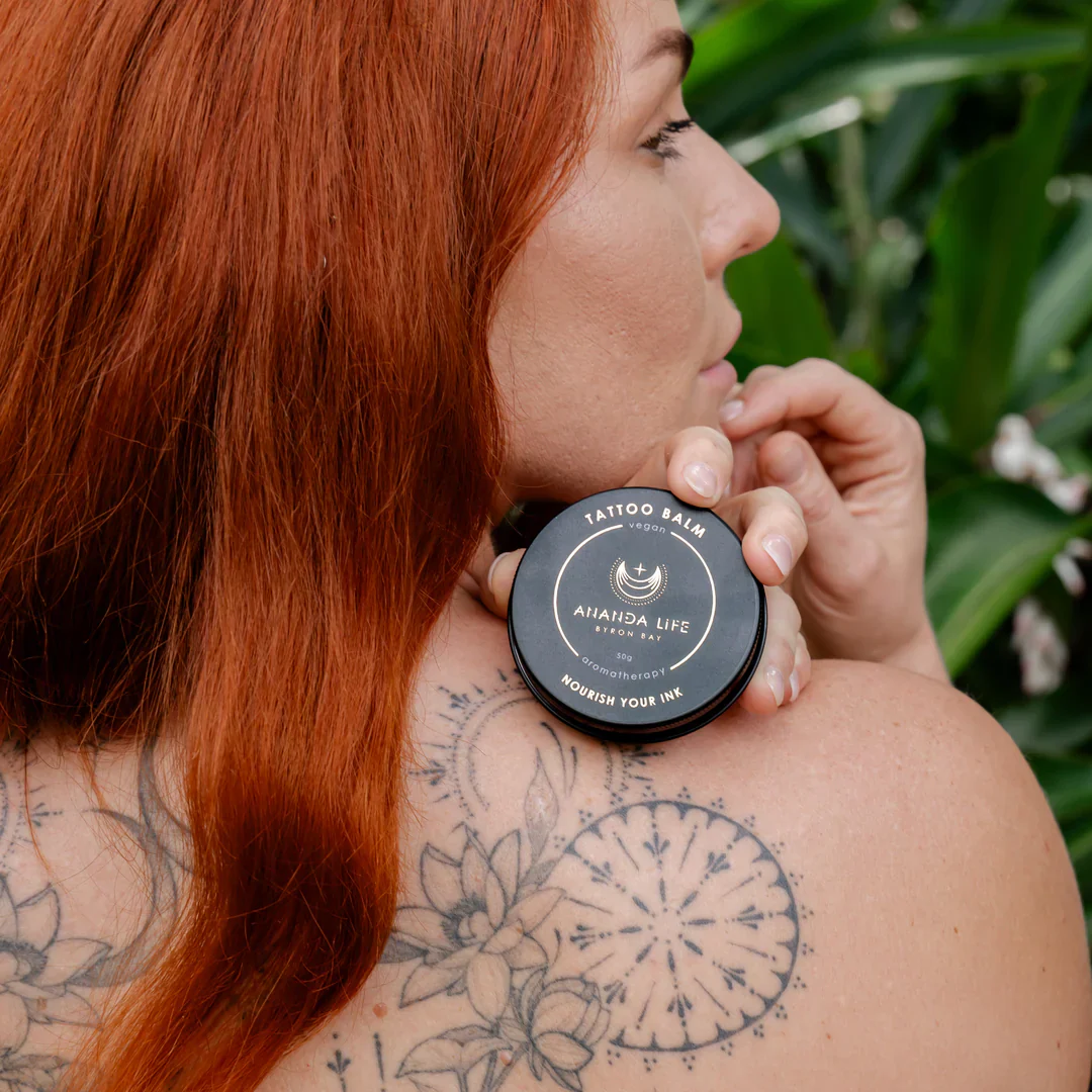 Ananda Life Vegan Aromatherapy Tattoo Balm 40g, To Support Healing & Preserve The Vibrancy of Body Art - Image 2