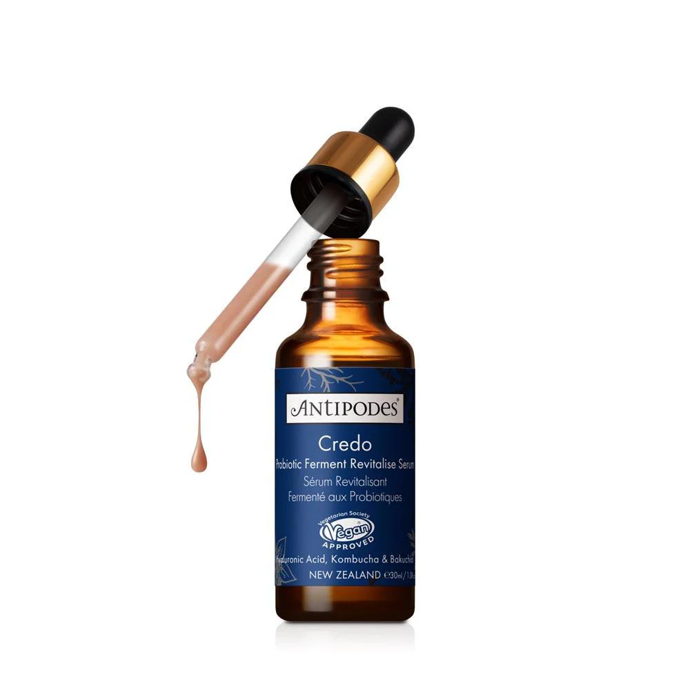 Antipodes Credo Probiotic Anti-Blemish Serum 30mL, With Bamboo & Plant Hyaluronic Acid