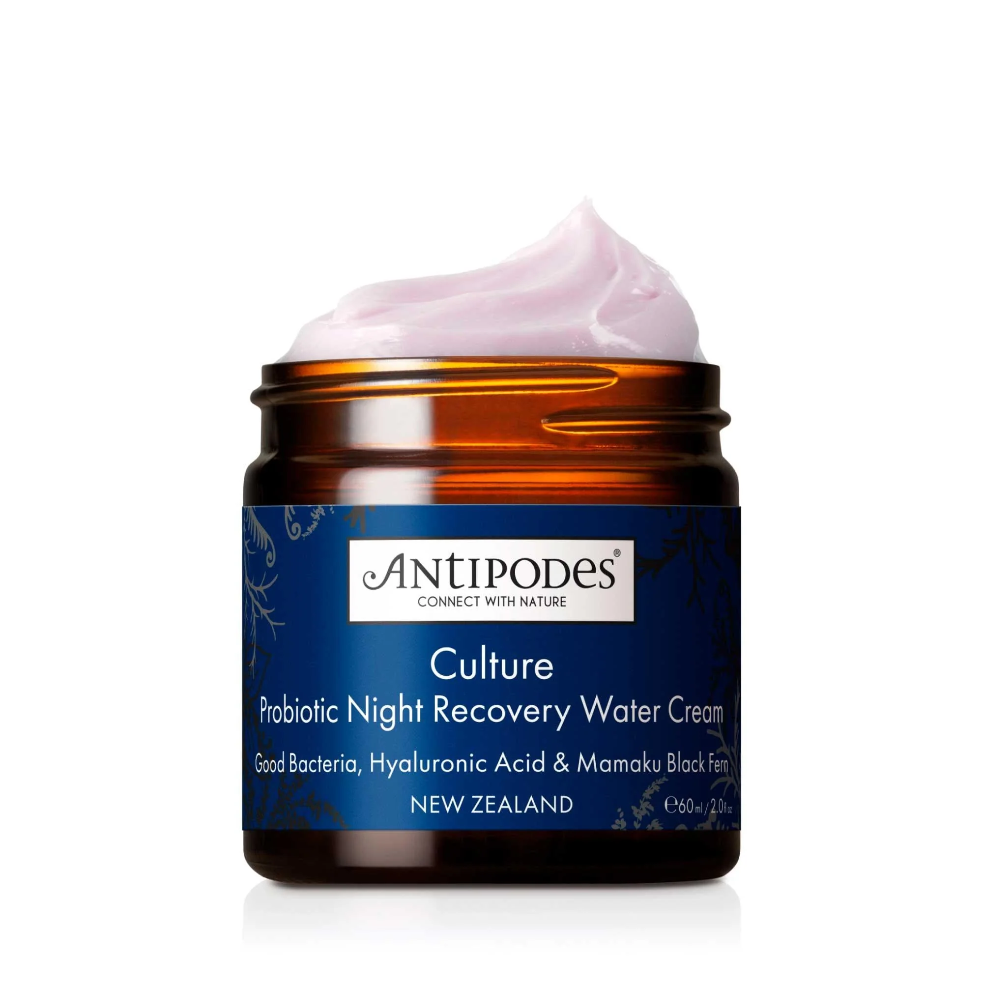 Antipodes Culture Probiotic Night Recovery Water Cream 60mL, For Blemishes & Stressed Skin - Image 2