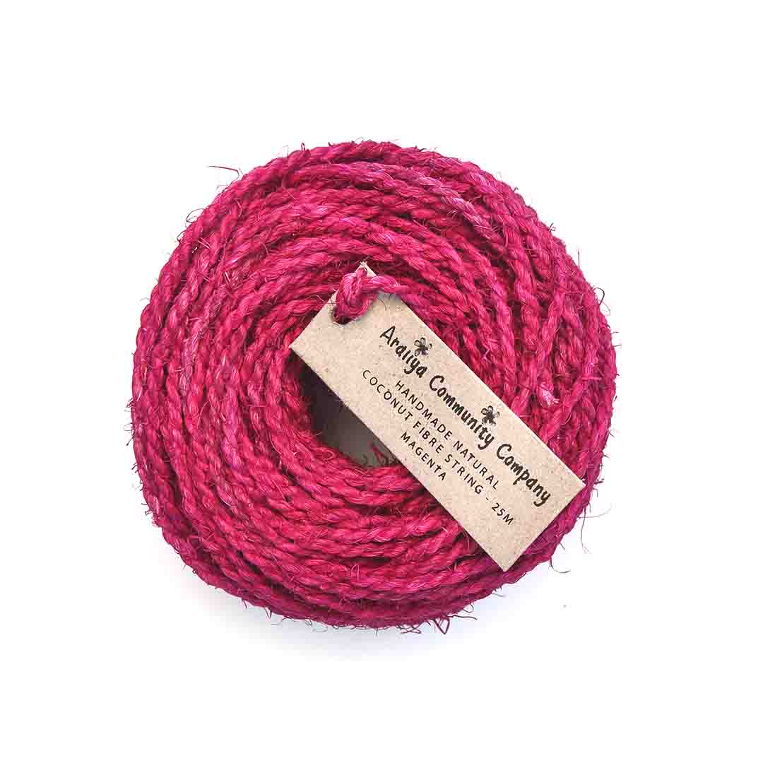 Araliya Coconut Fibre String 25M, Handmade Natural Gift Wrapping - Image 2