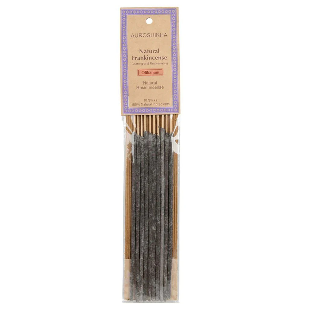 Auroshikha Natural Resin Incense, Frankincense; Calming & Rejuvenating