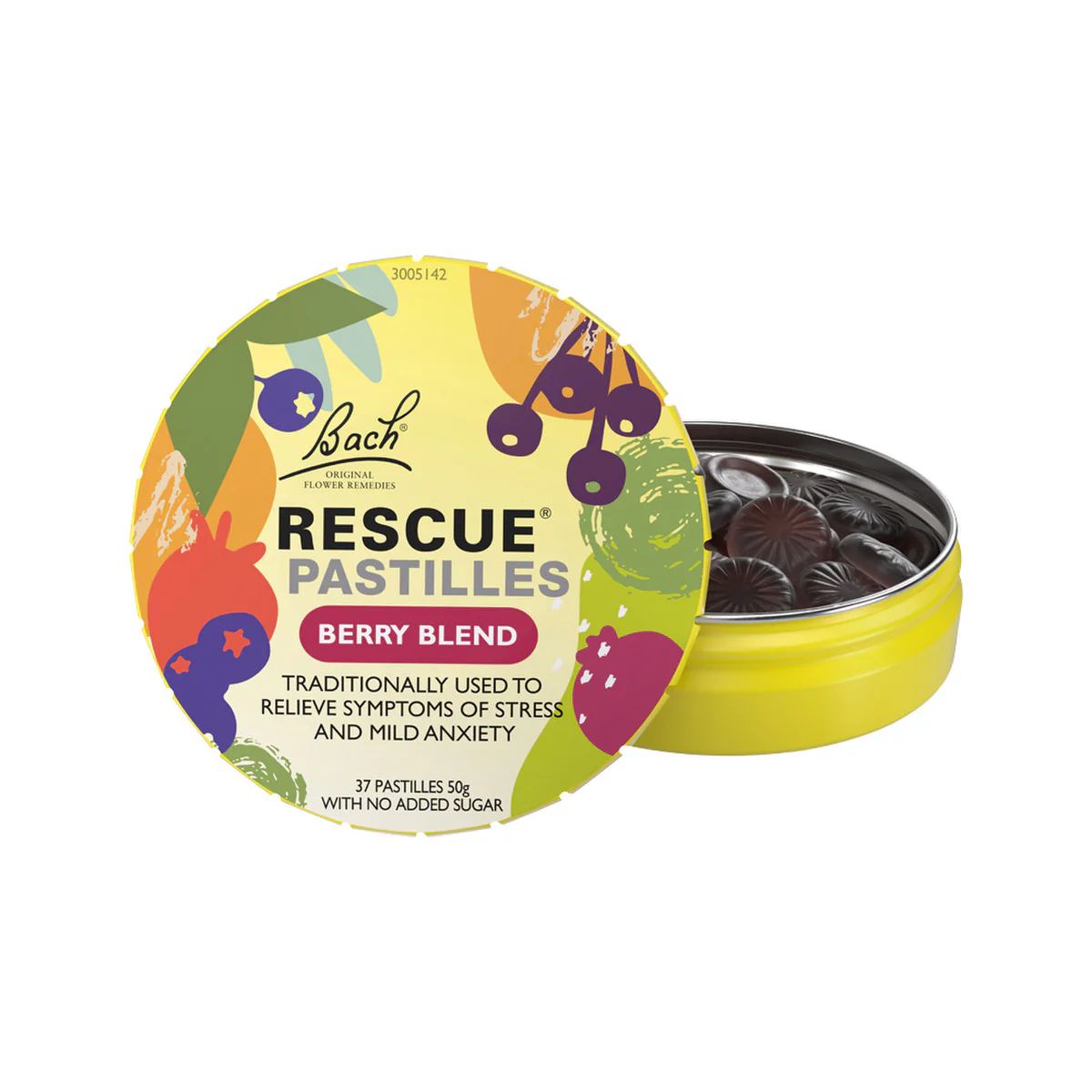 Bach Flower Remedies Rescue Pastilles 50g, Berry Blend Flavour