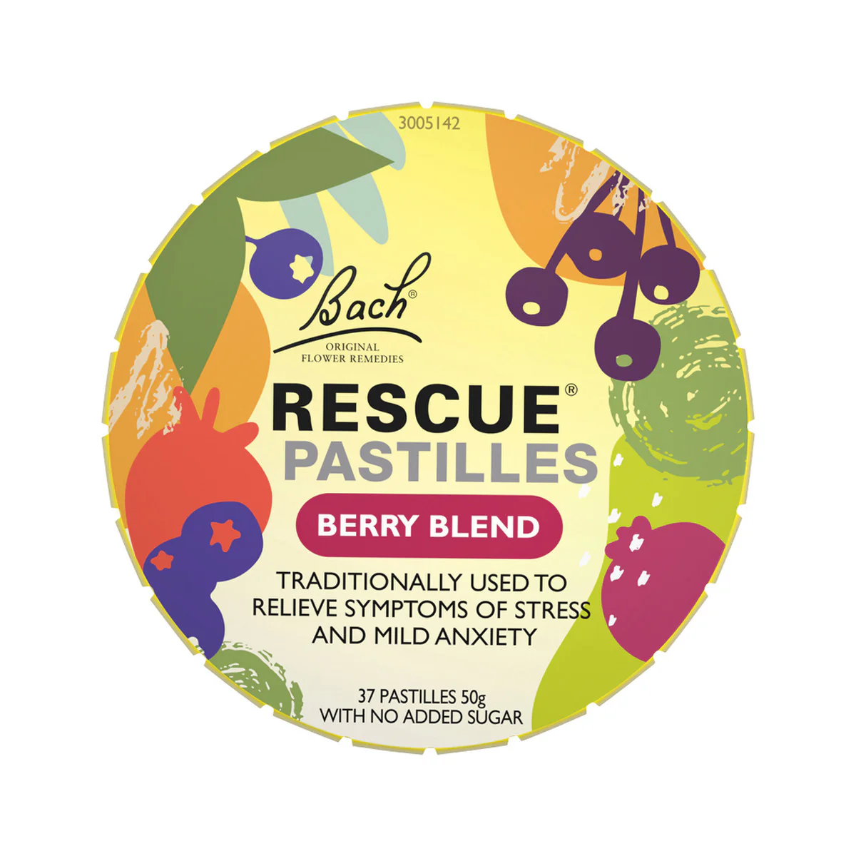 Bach Flower Remedies Rescue Pastilles 50g, Berry Blend Flavour - Image 2