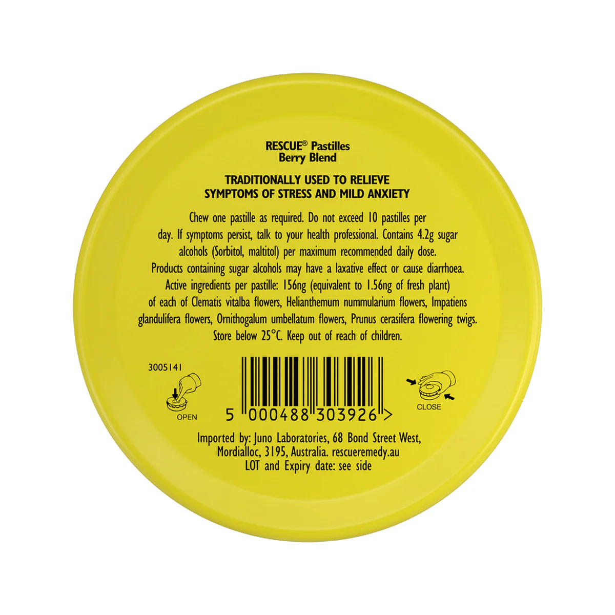 Bach Flower Remedies Rescue Pastilles 50g, Berry Blend Flavour - Image 3