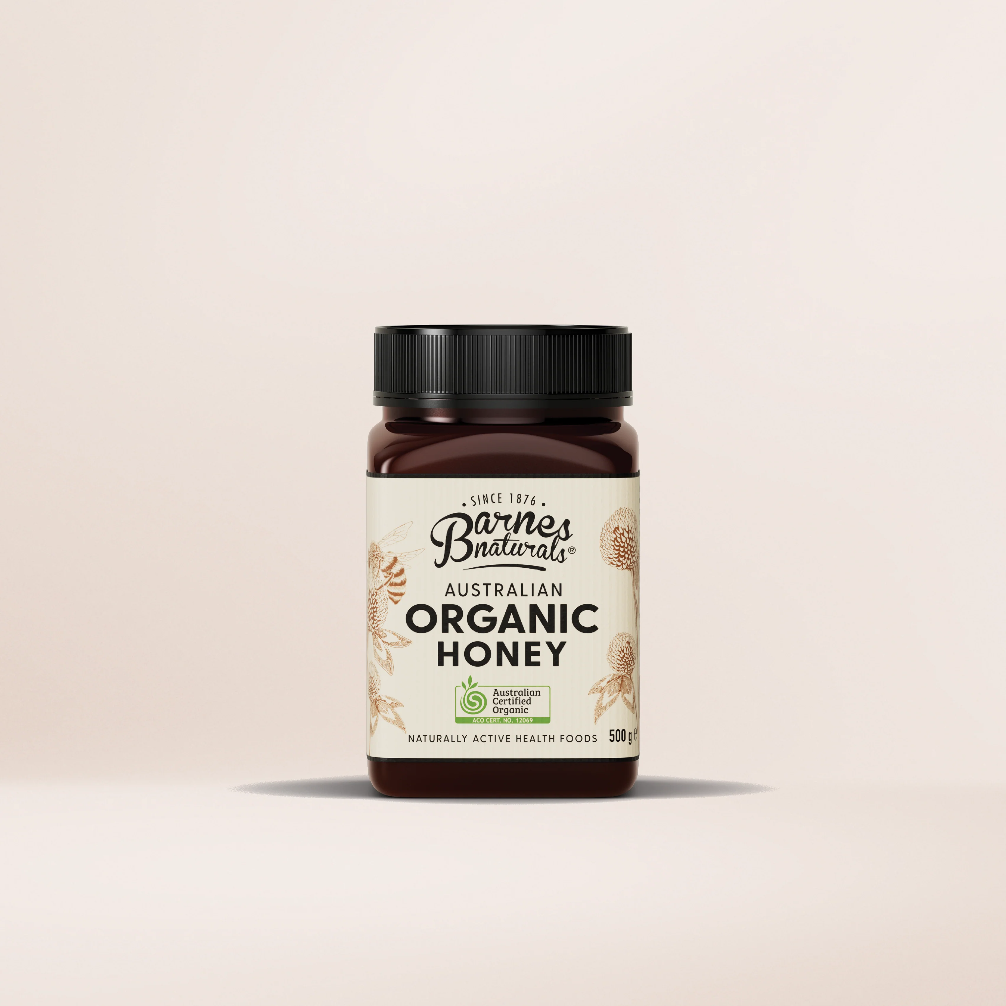 Barnes Naturals Certified Organic Australian Honey 500g, From National Parks & State Forests