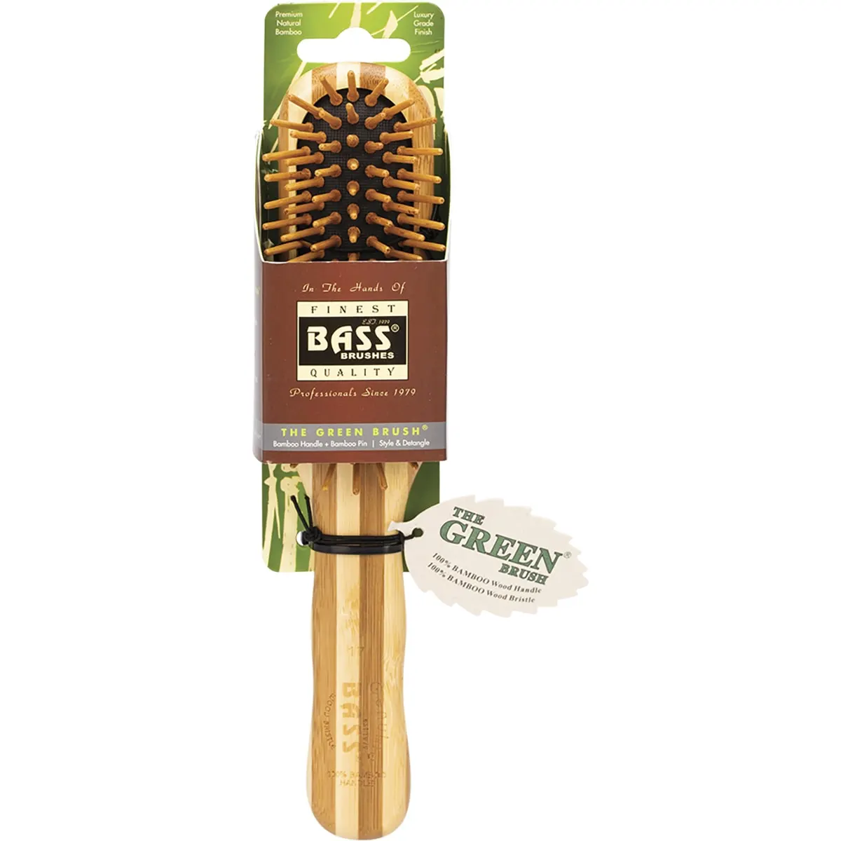 Bass Bamboo Wood Hair Brush, Professional Style