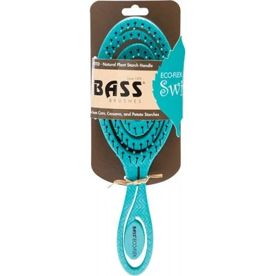 Bass Brushes Bio-Flex Detangler Hair Brush In Green, Pink Or Teal - Image 3