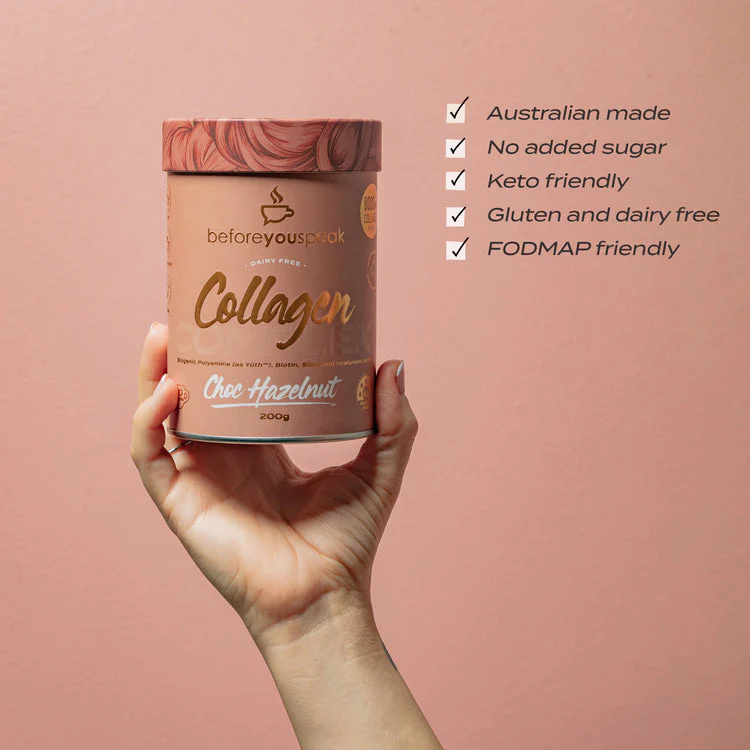 Before You Speak Collagen Complex 200g, Choc Hazelnut Flavour - Image 2