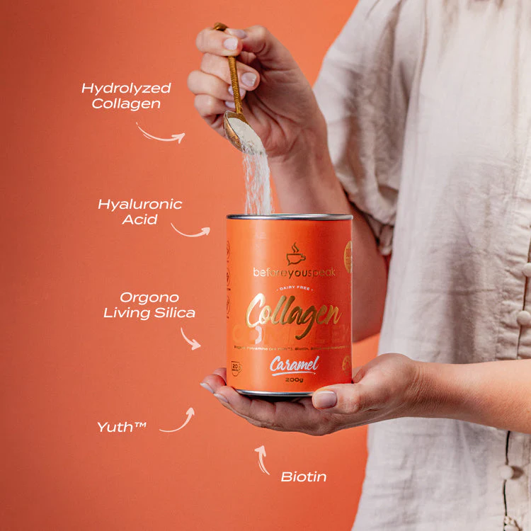 Before You Speak Collagen Complex 200g, Choc Hazelnut Flavour - Image 6