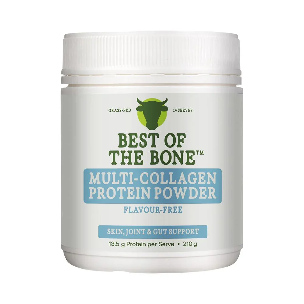 Best Of The Bone Multi-Collagen Protein Powder 210g Or 500g, Unflavoured For Skin Joint & Gut Support - Image 4