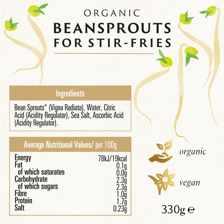Biona Organic Beansprouts 330g, For Stir-Fries In A Glass Jar - Image 2