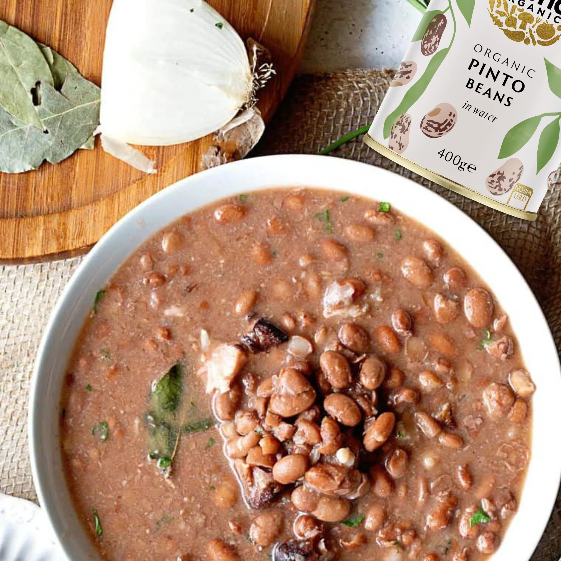 Biona Organic Pinto Beans In Water 400g