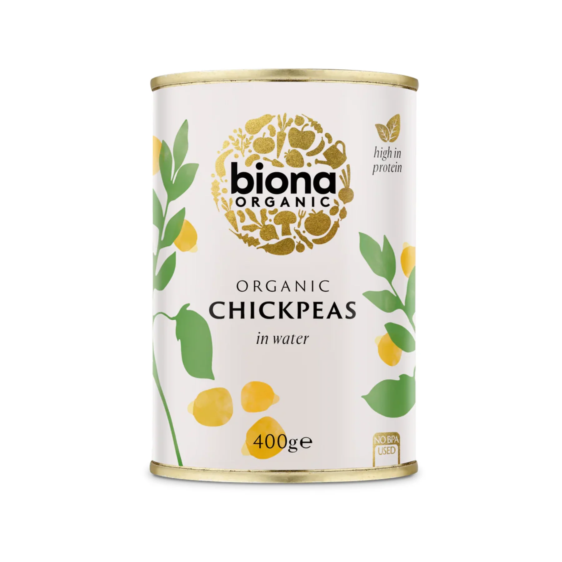 Biona Organic Chickpeas In Water 400g, Perfect For Hummus - Image 2