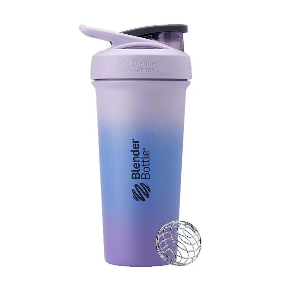 Blender Bottle Strada™ SLEEK Stainless Steel & Insulated 24oz / 710mL, Spill-Proof With A Lockable Flip Cap; Please Choose Your Colour - Image 4