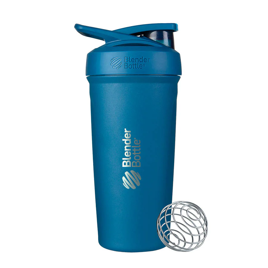 Blender Bottle Strada™ Stainless Steel & Insulated 24oz / 710mL, Spill-Proof With A Lockable Flip Cap; Please Choose Your Colour - Image 2