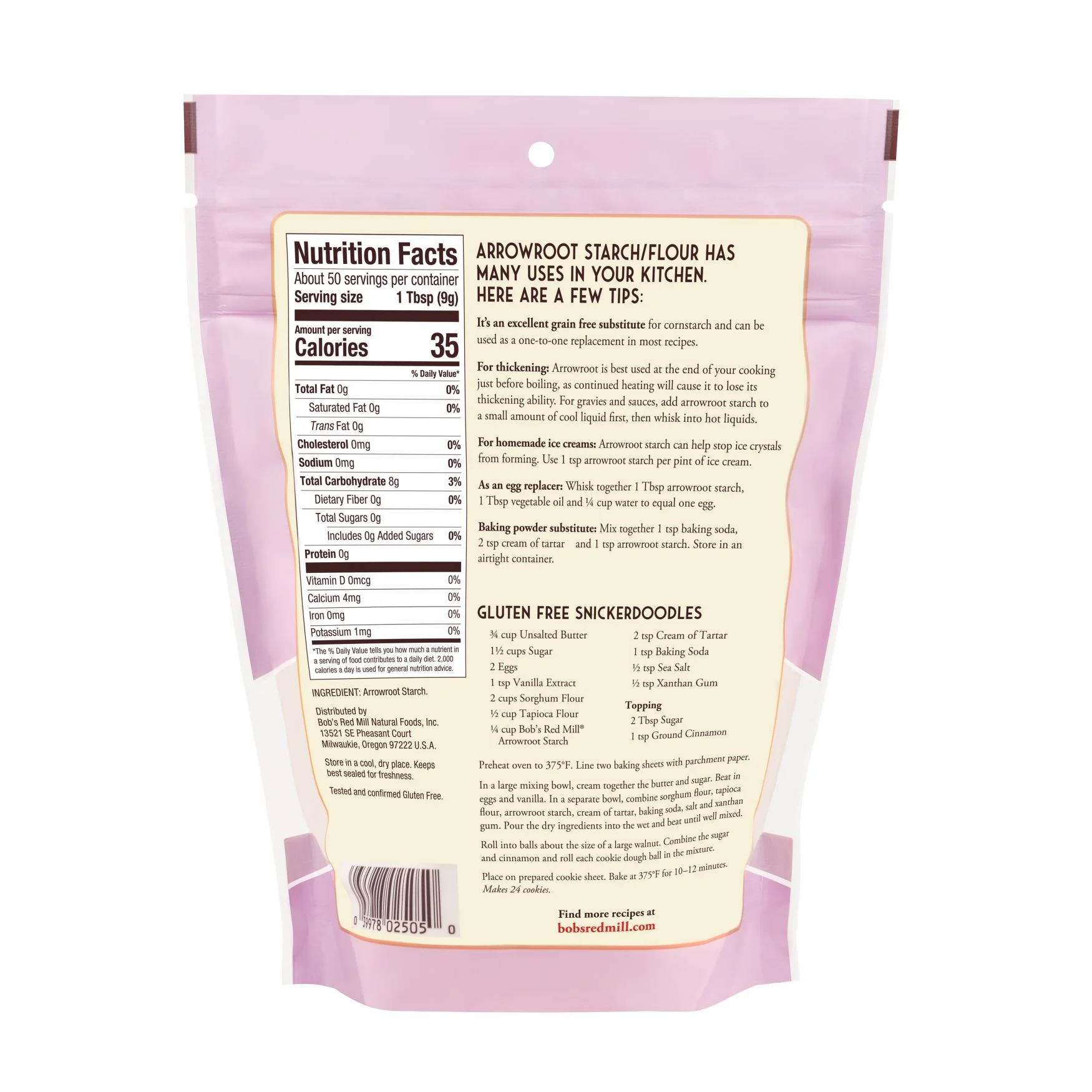 Bob's Red Mill Arrowroot Starch 454g, Premium Quality - Image 3