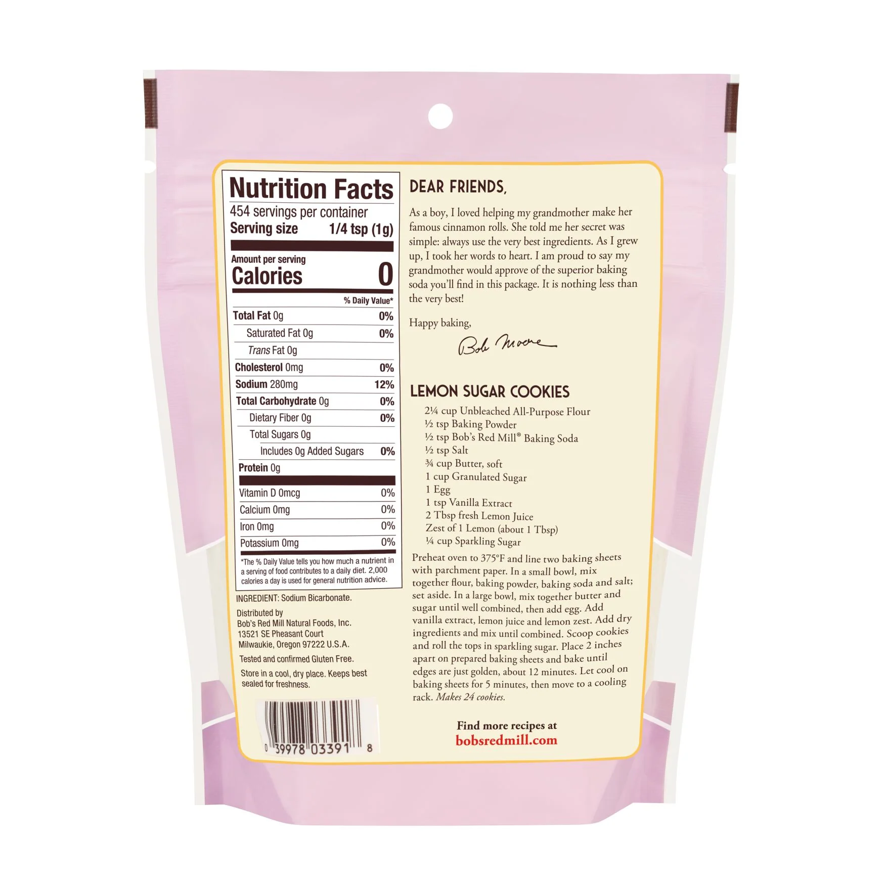 Bob's Red Mill Baking Soda 453g, Gluten Free & Premium Quality - Image 2