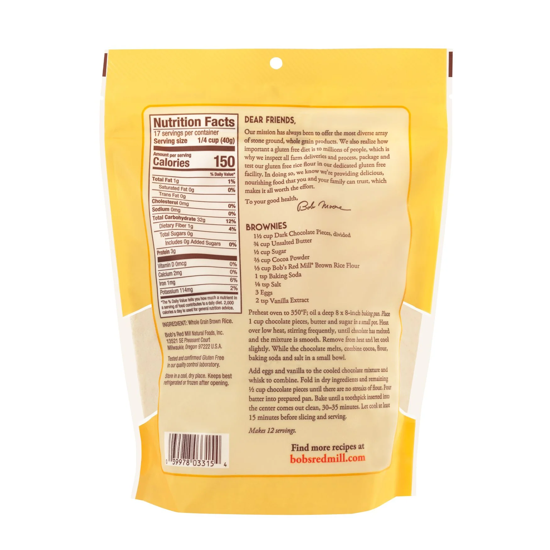 Bob's Red Mill Wholegrain Brown Rice Flour 680g, Gluten Free & Stone-Ground - Image 2