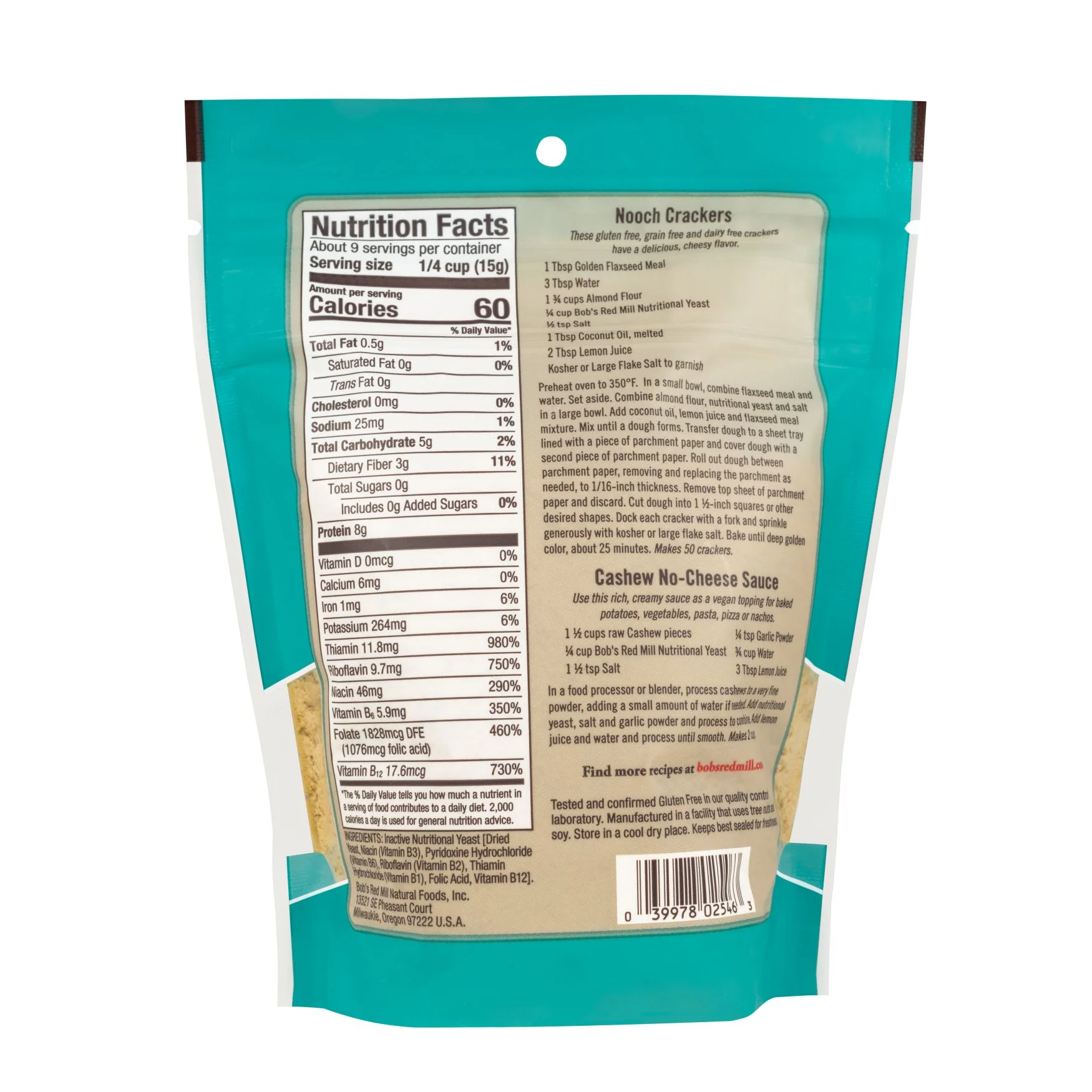 Bob's Red Mill Nutritional Yeast Flakes 142g, Gluten Free - Image 2